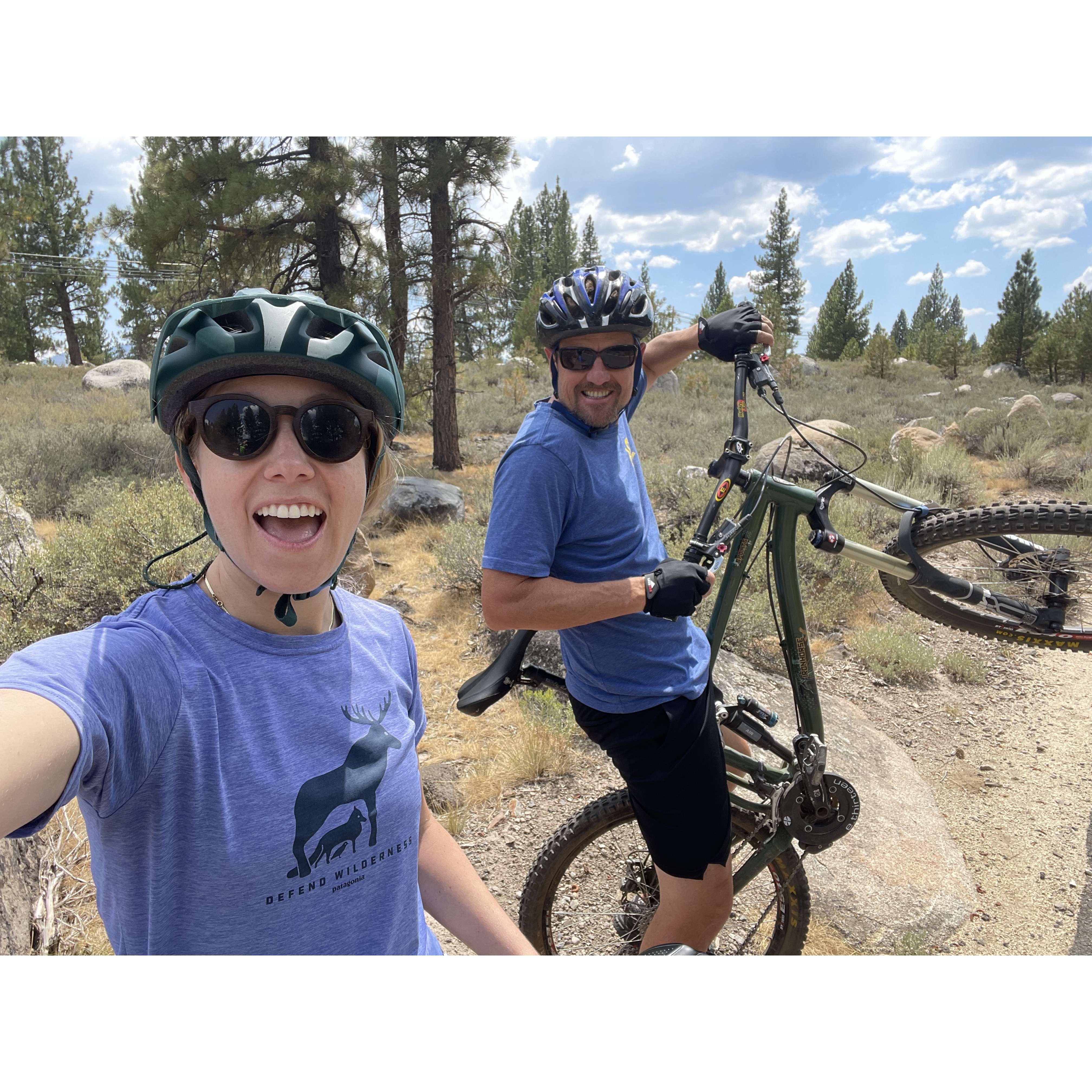 Mountain biking in Truckee, CA
