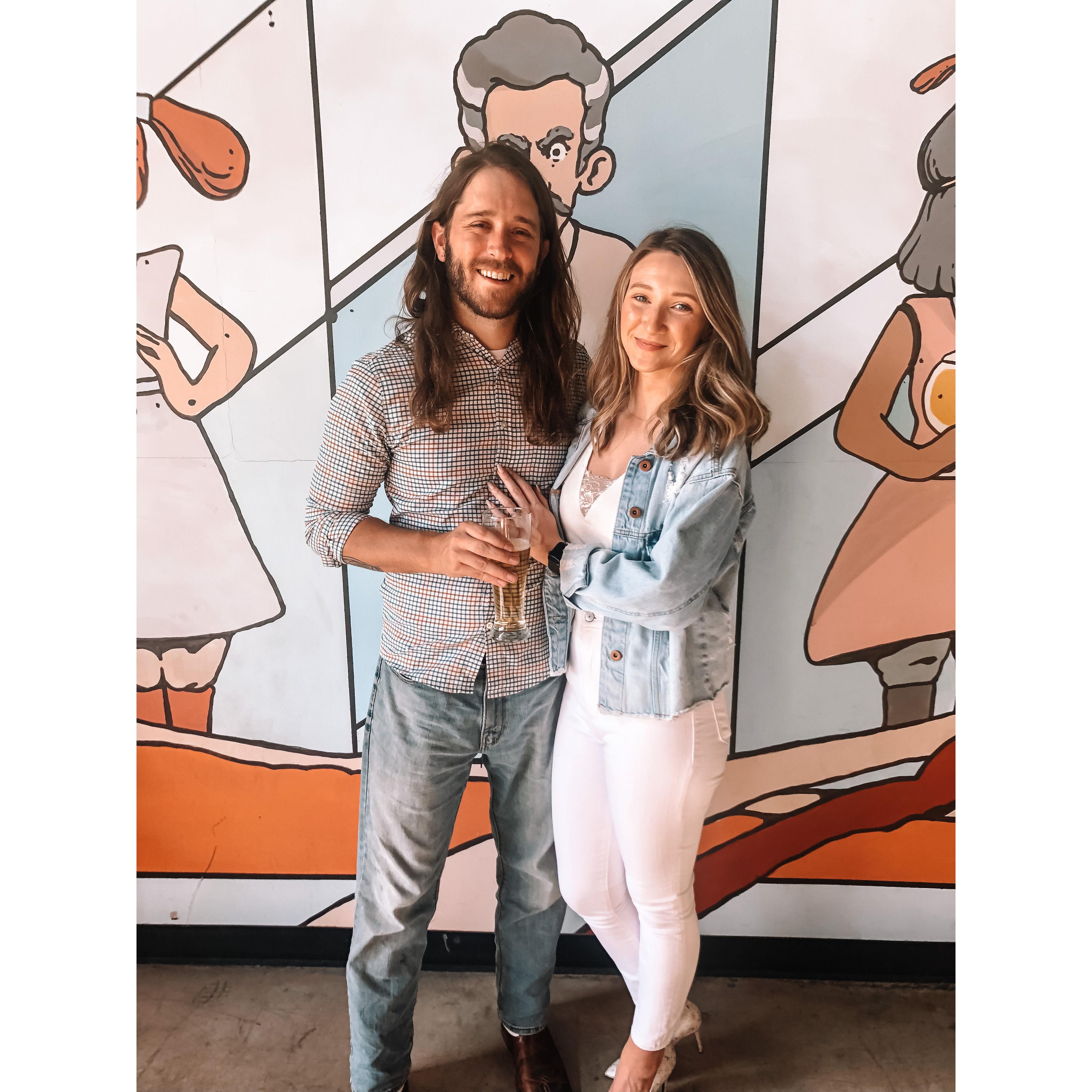 We had our engagement party at Hopsquad, where we have spent countless date nights, spent many mornings watching F1, and won multiple prizes