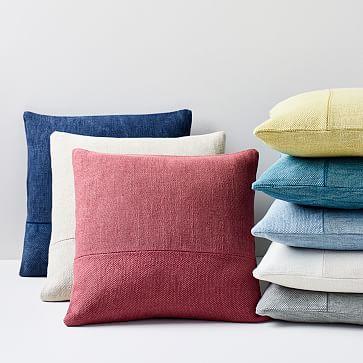 Cotton Canvas Pillow Covers - 18 x 18 blue teal