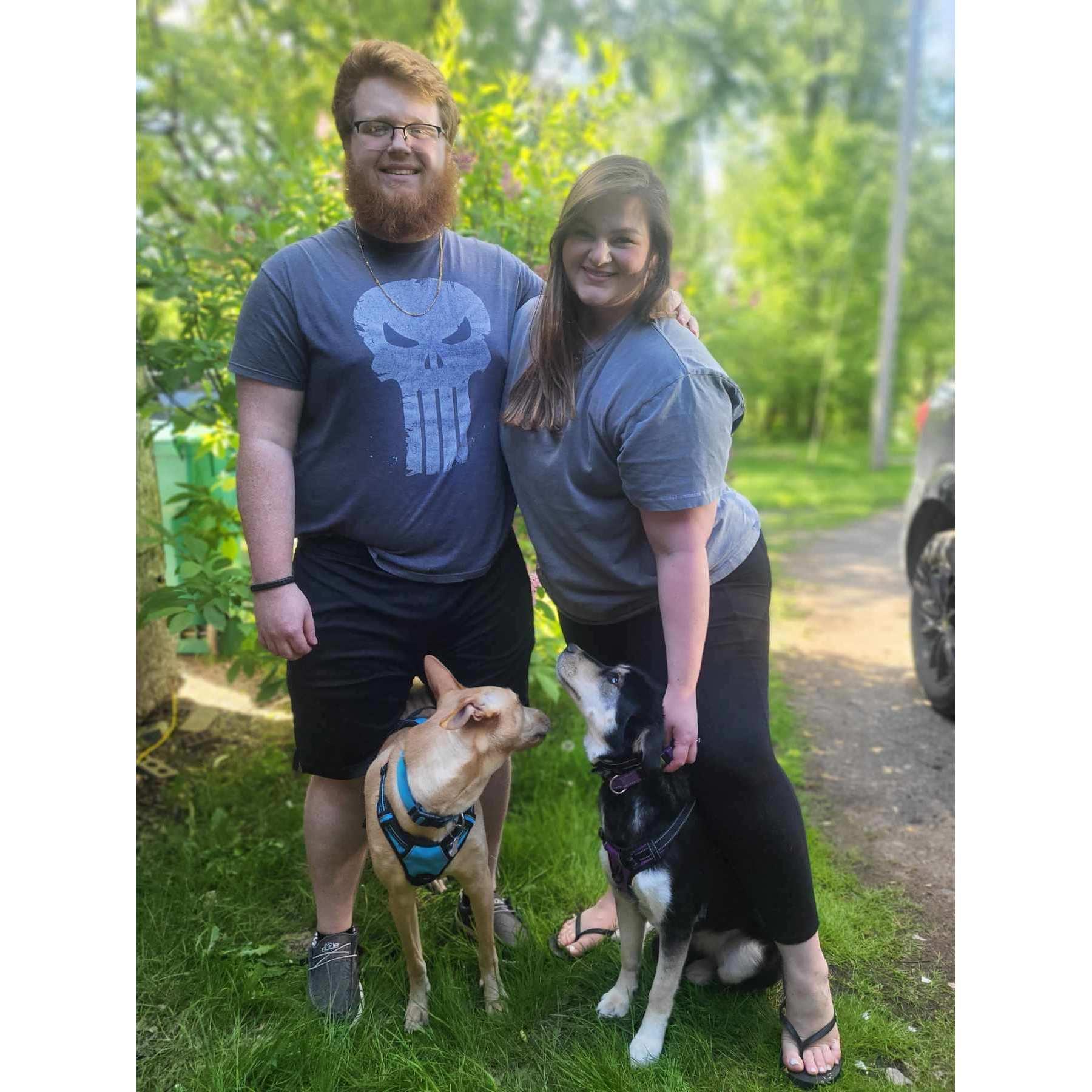 Family photo with miss River now!🐾🤍