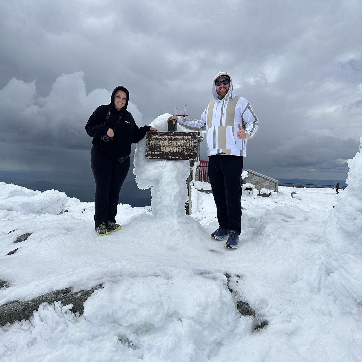 At the top of Mt. Washington, NH