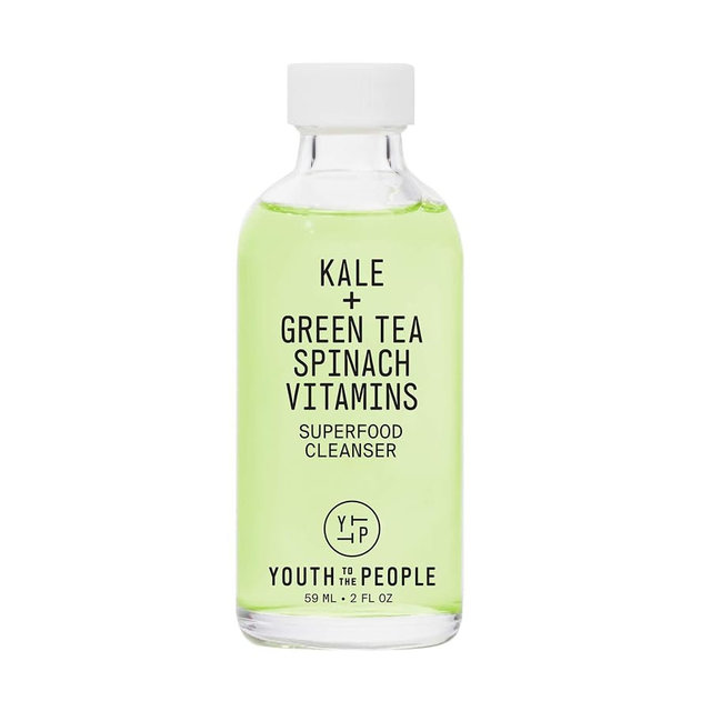 Youth To The People Superfood Facial Cleanser - Kale + Green Tea Daily Face Wash, Gently Removes Makeup, SPF, and Oils, Soothing Antioxidants for Glowing Skin, pH Balance, Clean Pores, Refillable