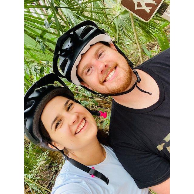 One of our many mountain bike rides.