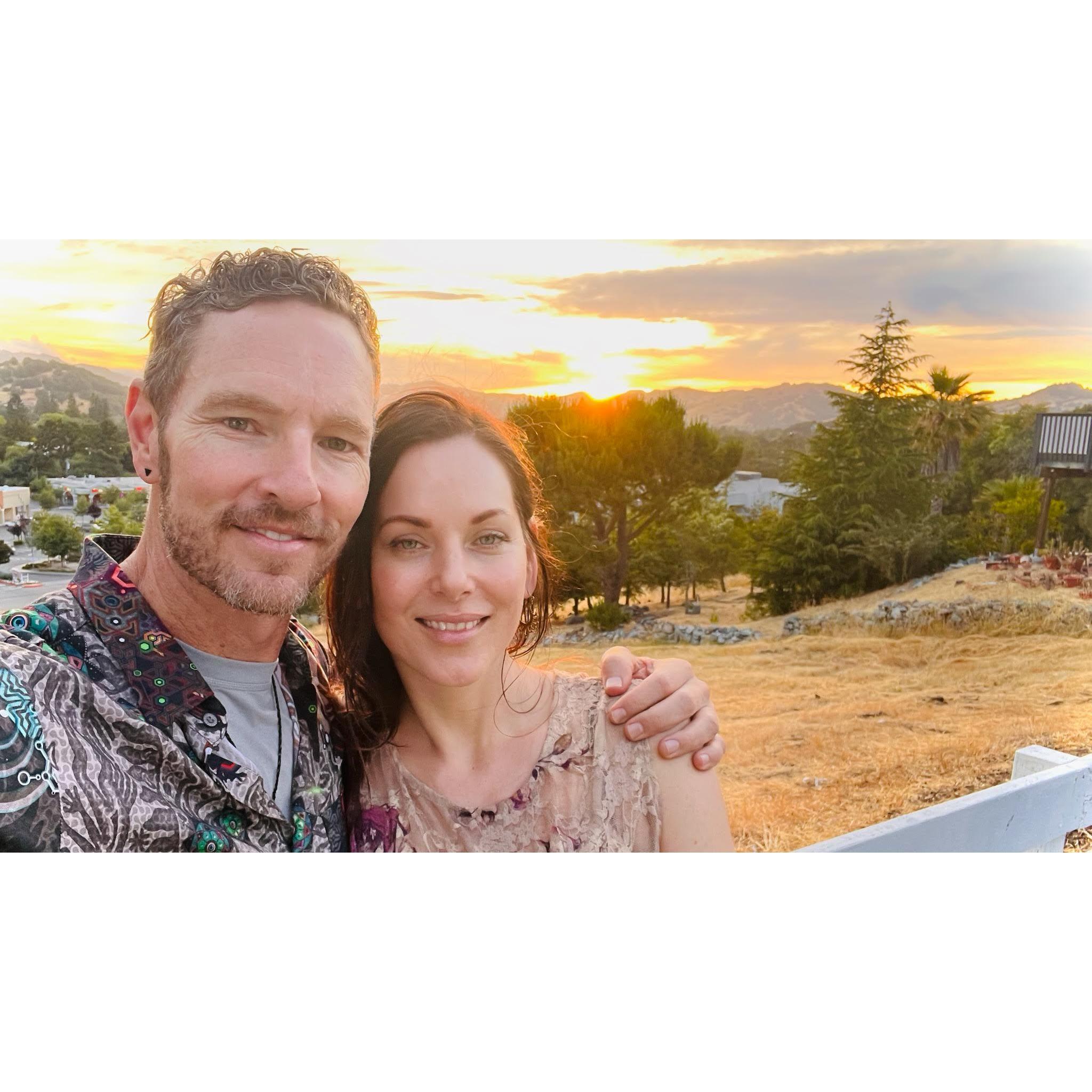 Taken after getting the keys to our new condo in Novato!