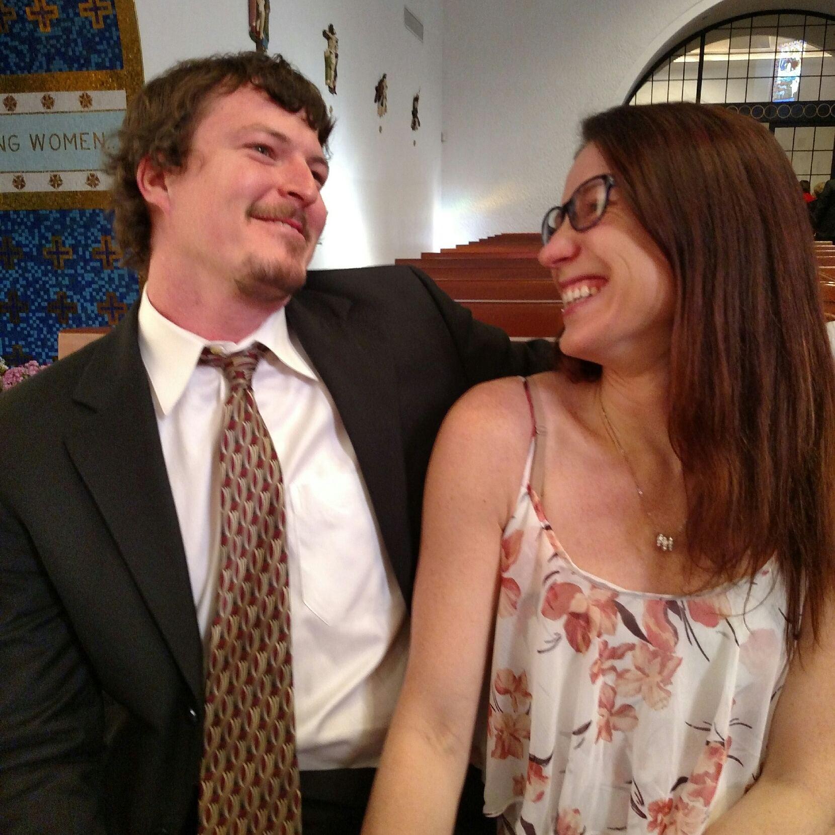 The two of us at my cousin John Joseph's wedding