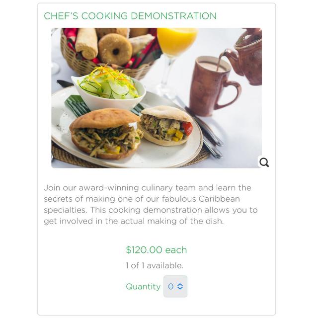 Honeymoon Cooking experience