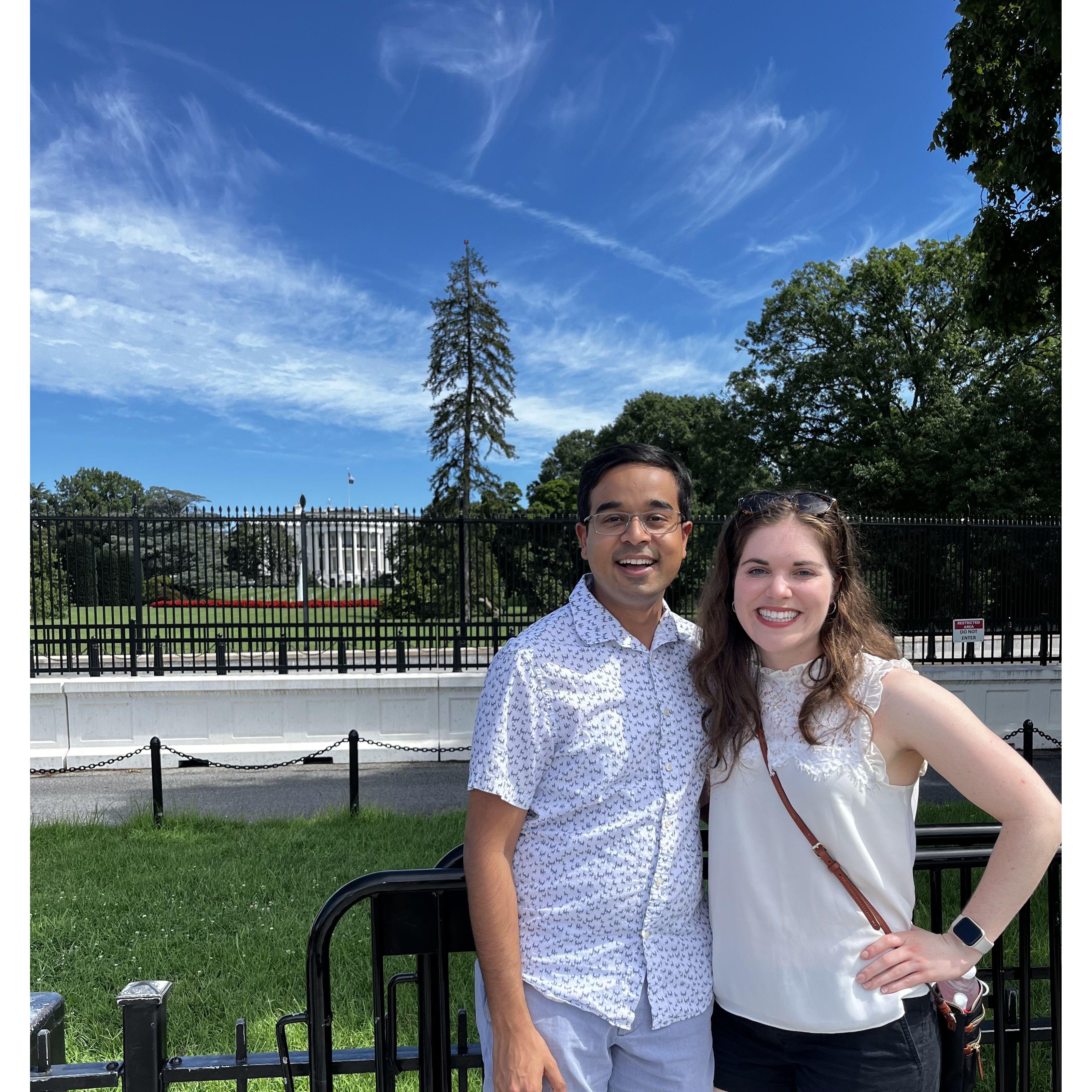 The White House on the first day as a new Citizen!