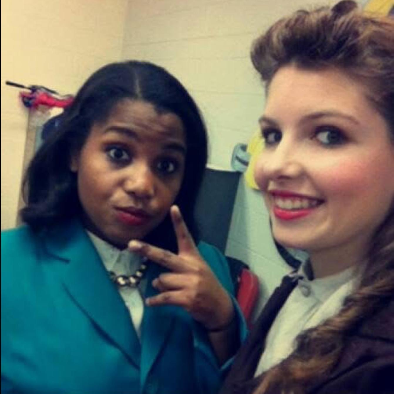 In high school, we grew much closer through theater! This picture is from our junior year play. We were also in classes together and would constantly talk about Doctor Who.