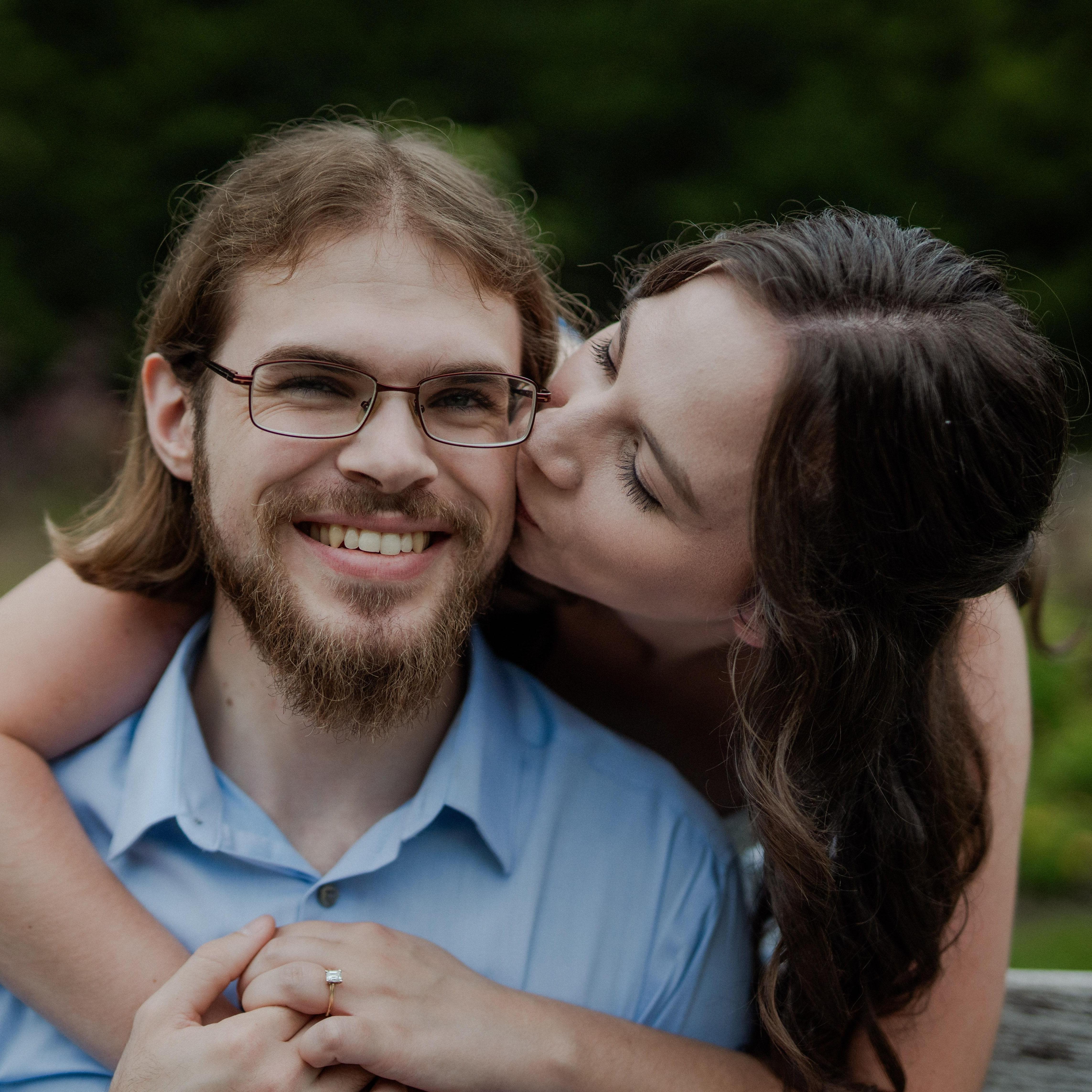 Brian and Morgan Fun Fact #6: for Valentine's Day this year, Brian bought Morgan flowers and coffee, and she bought him chocolate and beer.
