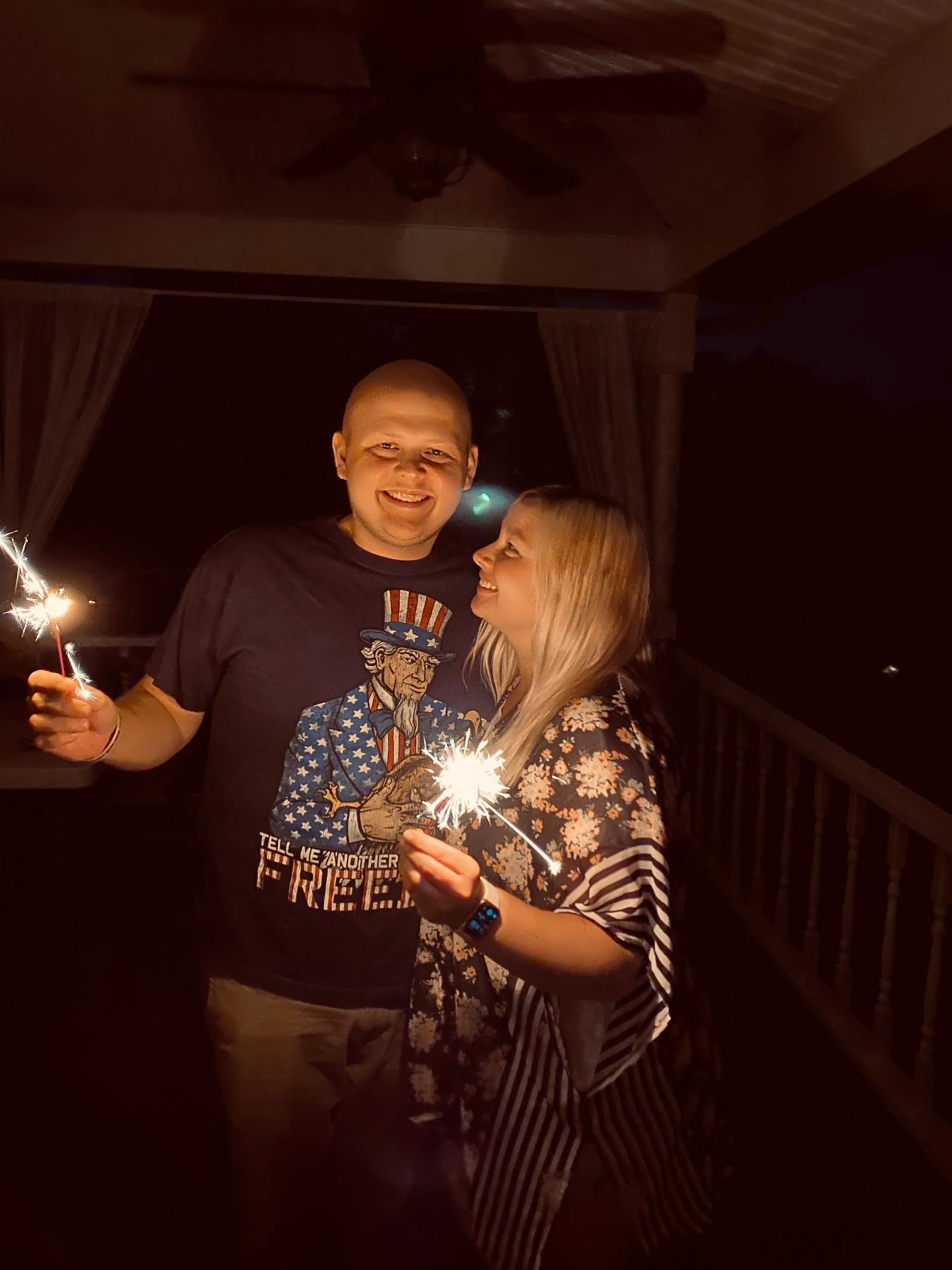 First year celebrating his favorite holiday, Independence Day!