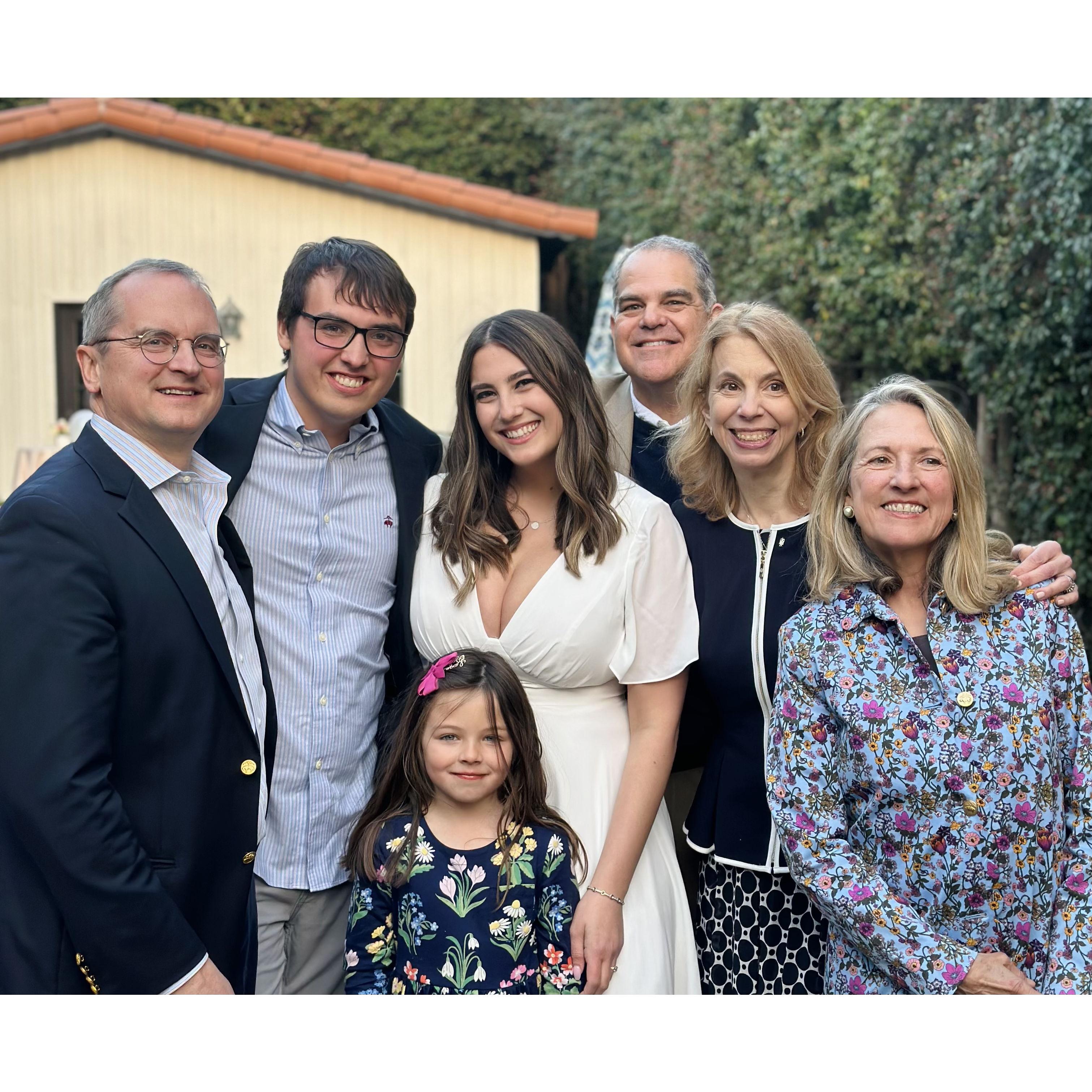 With Our Family at Our Engagement Party!