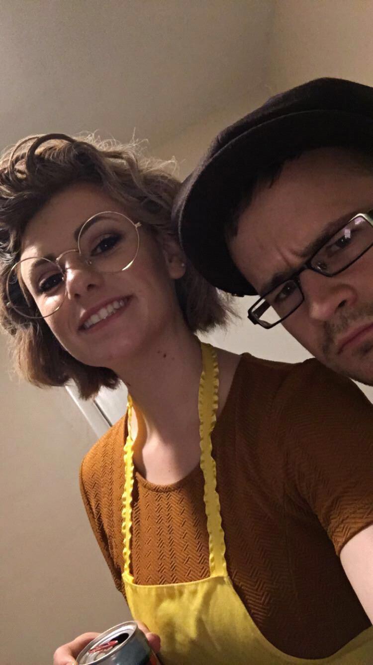 Halloween 2016, Muriel and Eustace from Courage the Cowardly Dog.