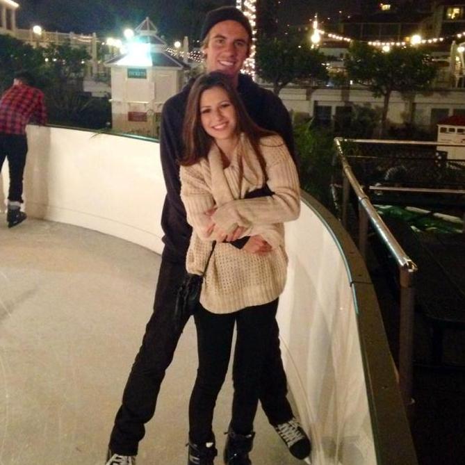 First time ice skating at Hotel del Coronado. I face planted.