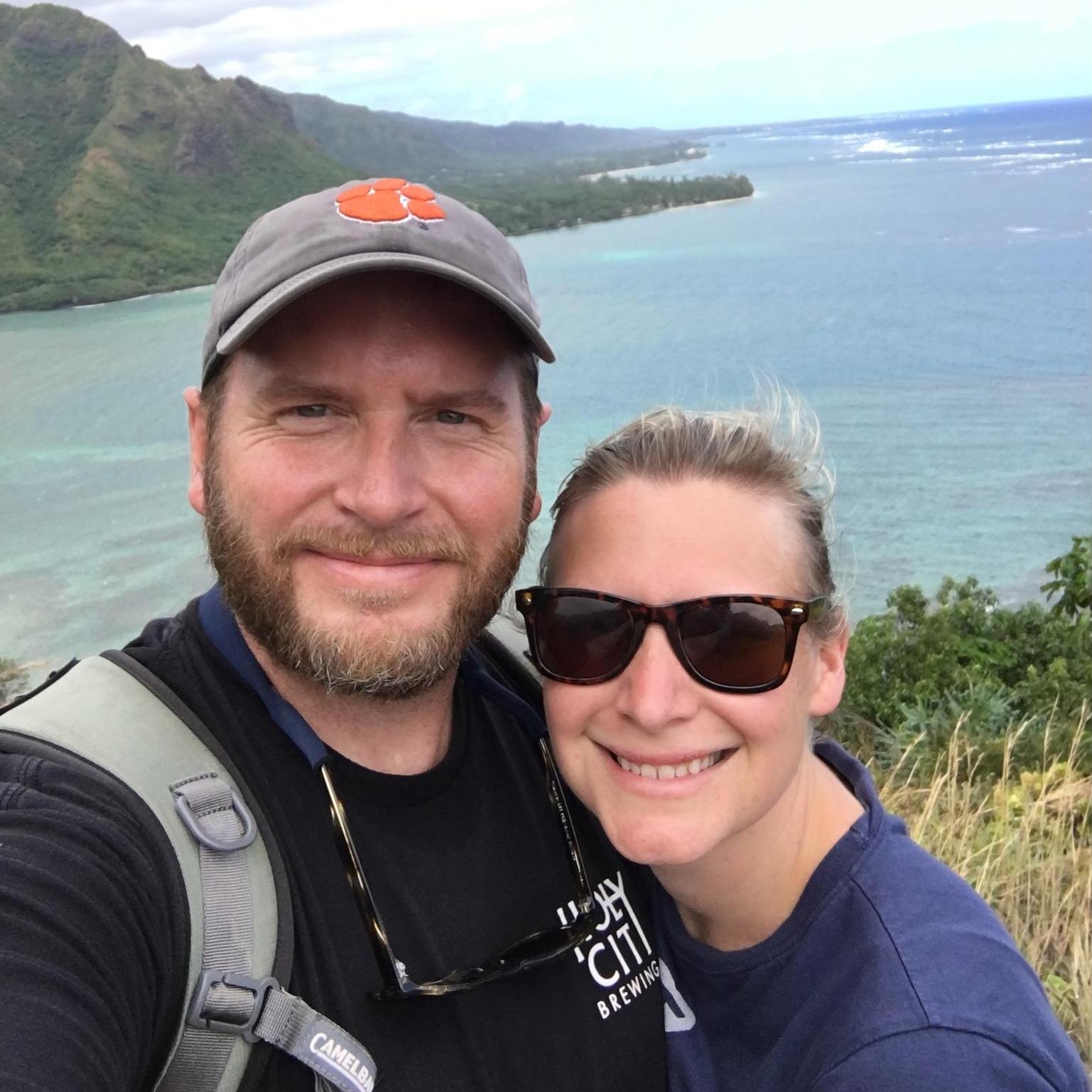 Hiking in Hawaii! Traveling together is one of our favorite things to do!