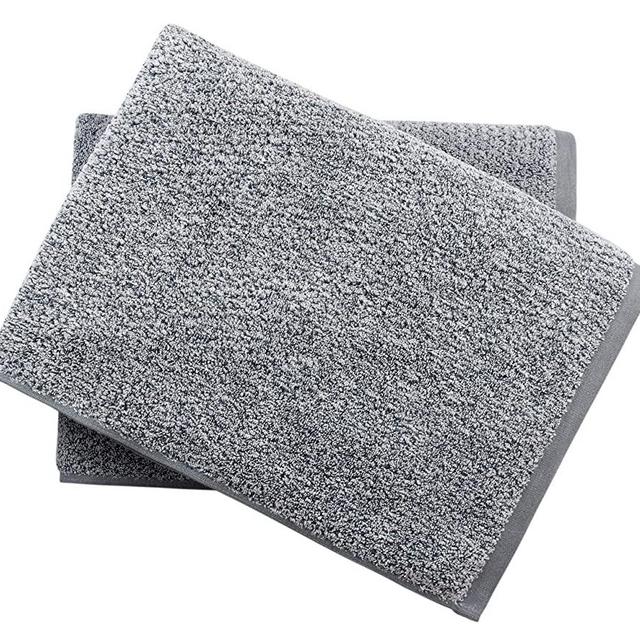 Everplush Diamond Jacquard Bath Sheet 2 Pack in Dusk