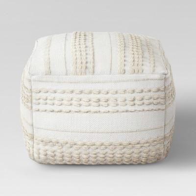 Lory Pouf Neutral Textured - Opalhouse™