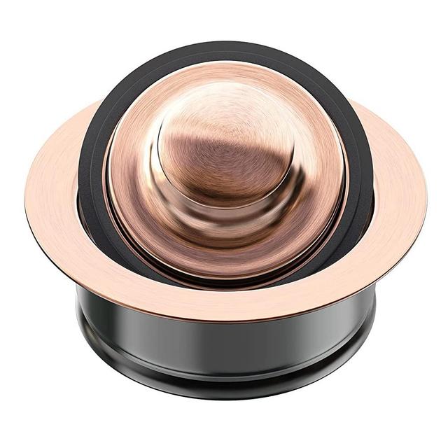 Kitchen Sink Flange Stopper Stainless Steel - Universal Garbage Disposal Flange for Fit 3-1/2 Inch Standard Sink Drain Hole, Sink Flange Replacement Accessories (Antique Copper)