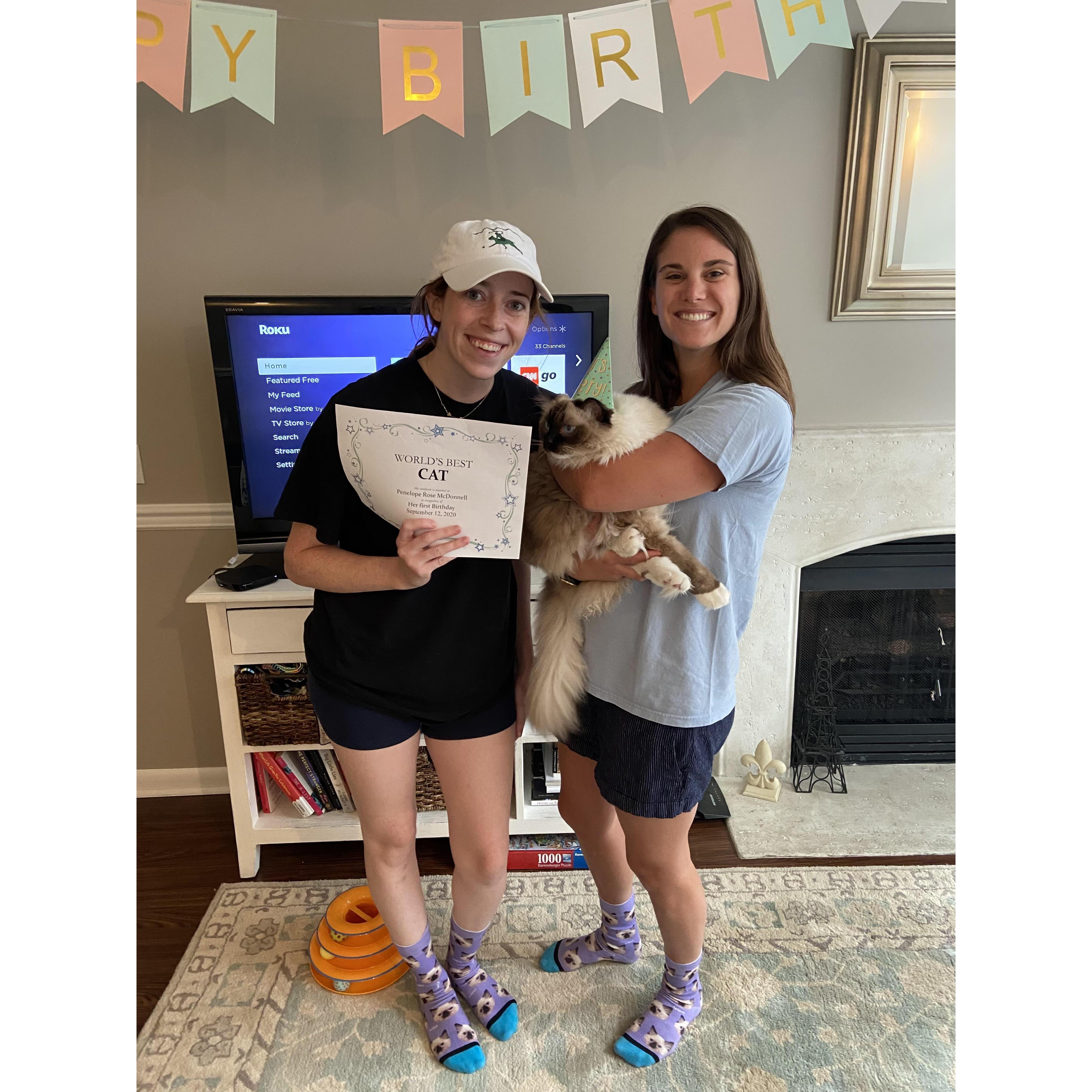 We're not obsessed with Penelope...you are! JK we totally are. Baby's first birthday! September 2020