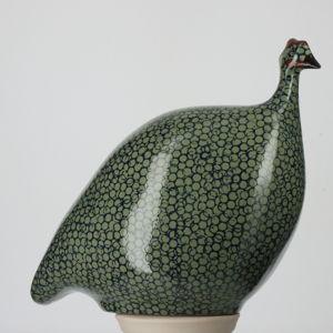 A Lussan Ceramic Guinea Fowl