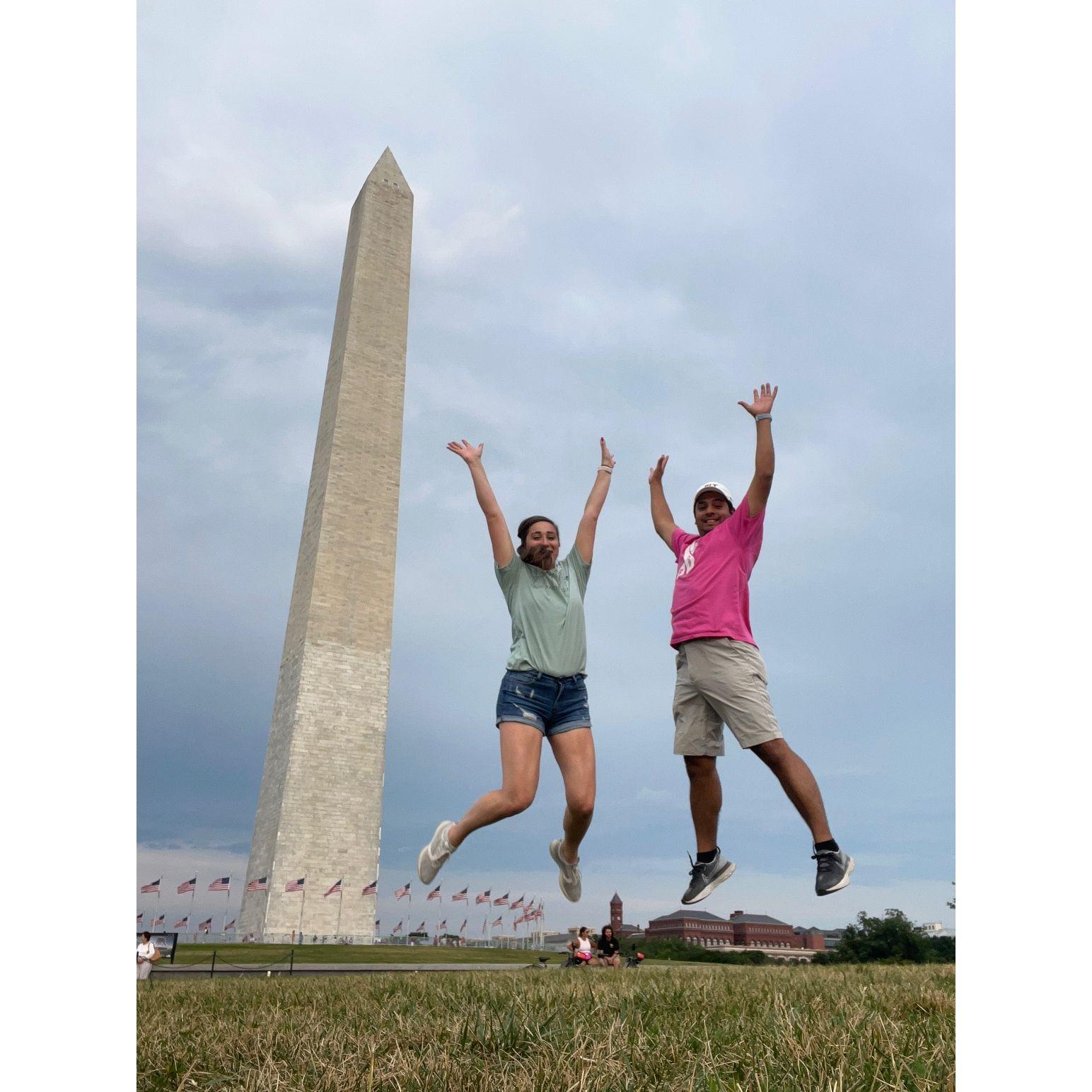 July 1, 2022 - Aubrey and Ozzie had a lot of fun walking the mall and taking lots of pictures.