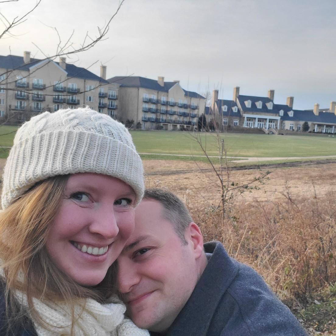 At the Salamander Resort, the same weekend John proposed!