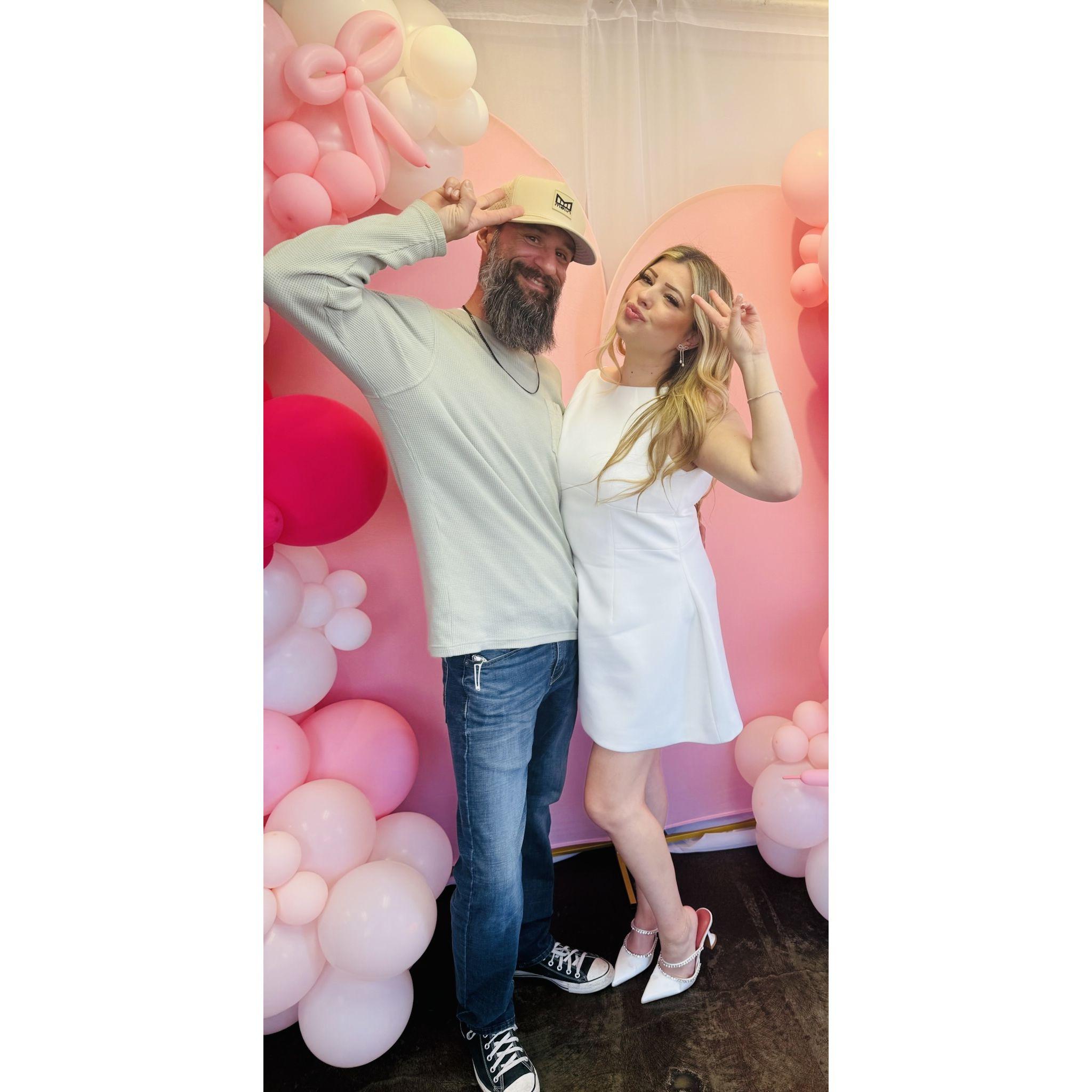 Samantha’s Bridal Shower-Nathan surprised her and came!🤍