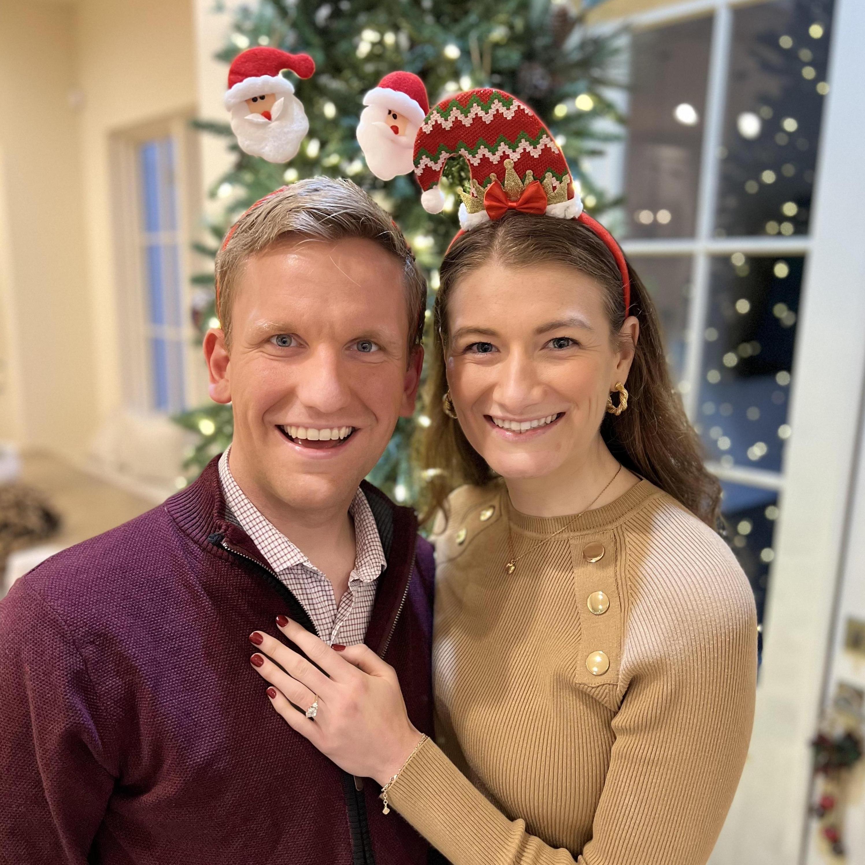 Celebrating the holidays with some festive headbands and some great company