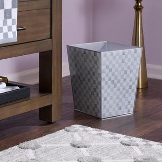 Sterling Check Glass Waste Bin