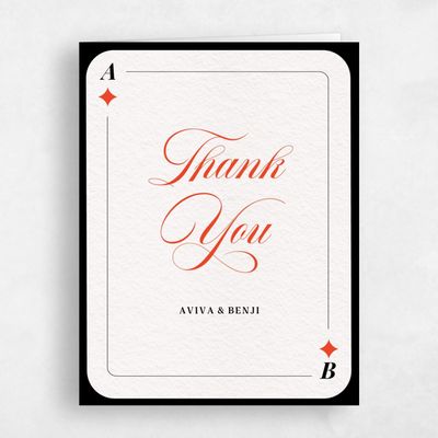 Tomato, Red Wedding Thank You - Hearts Classic