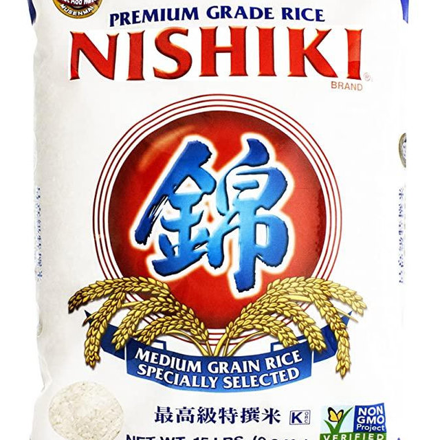 Nishiki Premium Rice, Medium Grain, 240 Oz, Pack of 1