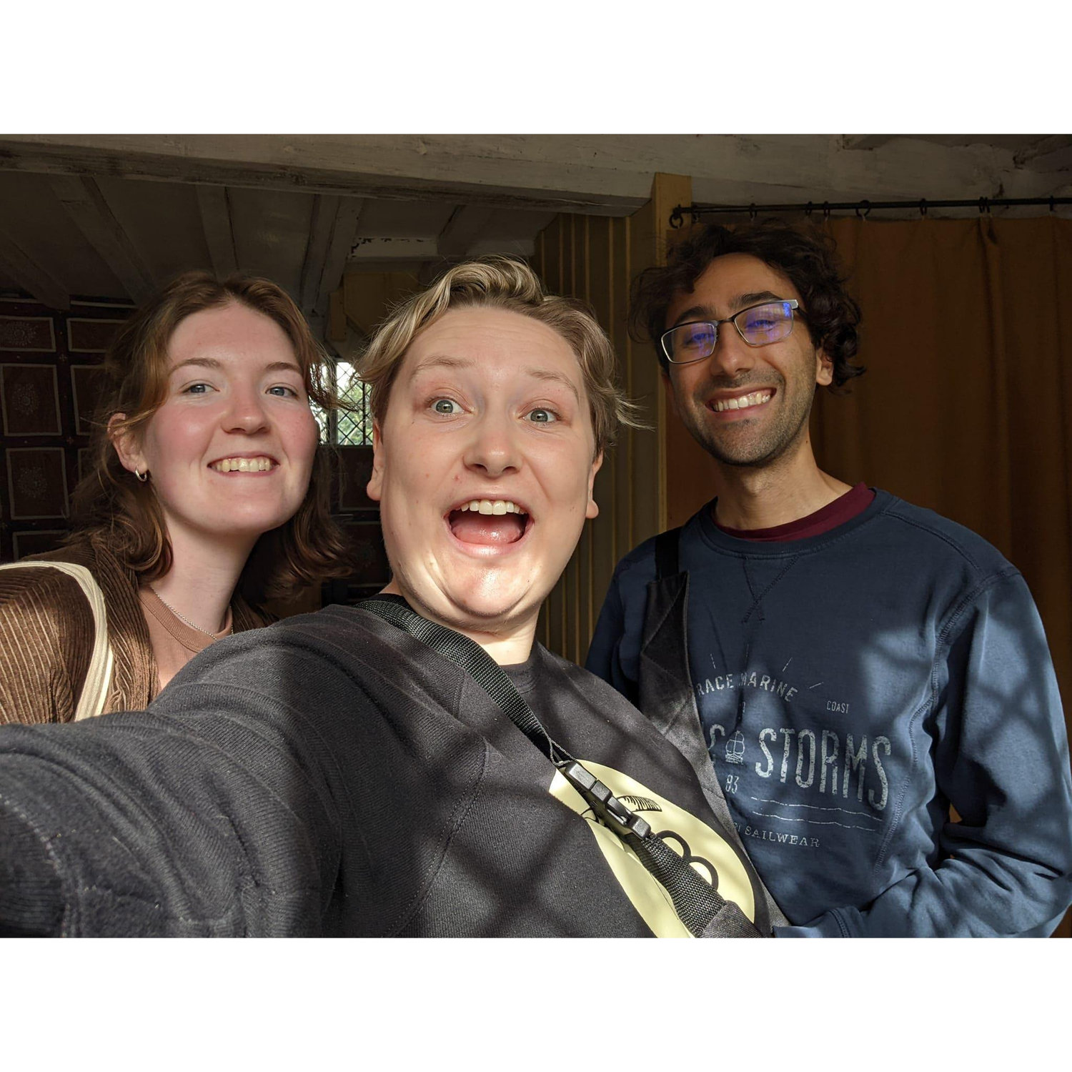 At Shakespeare's house with our friend Kez!