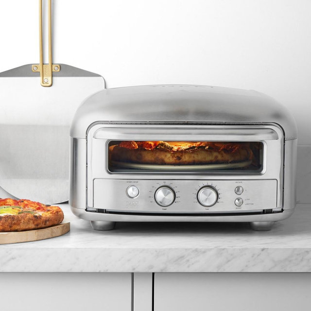GreenPan™ Stanley Tucci™ Indoor-Outdoor Pizza Oven, Stainless Steel