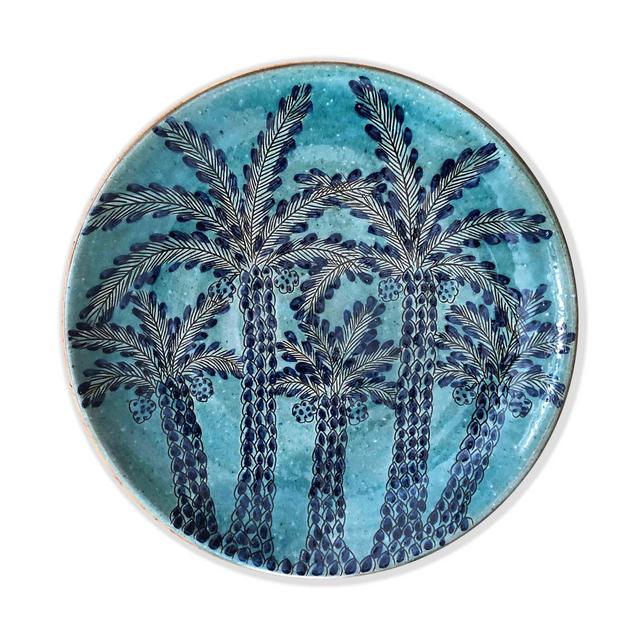 CLUSTER OF PALMS AQUA PLATTER