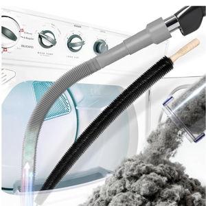 Holikme 2 Pieces Dryer Vent Cleaner Kit, Dryer Lint Vacuum Attachment and Flexible Dryer Lint Brush, Dryer Vent Vacuum Hose Attachment