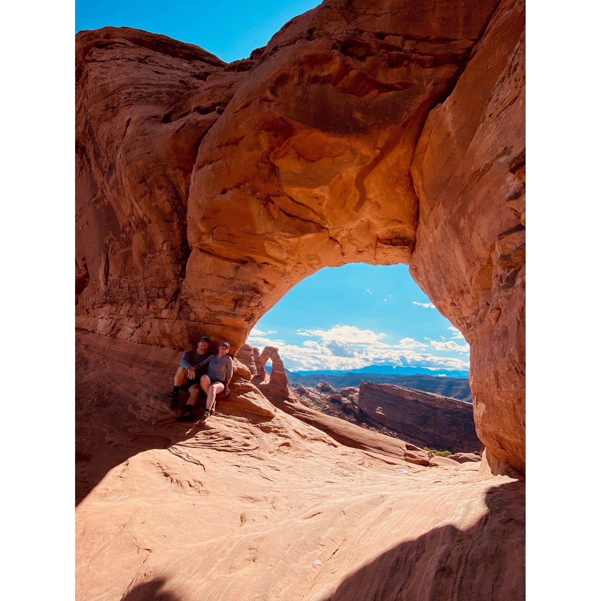 One of our many road trips. Arches 2021