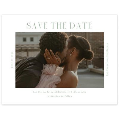 Celadon Green Wedding Digital Save the Date - Chaplin Landscape