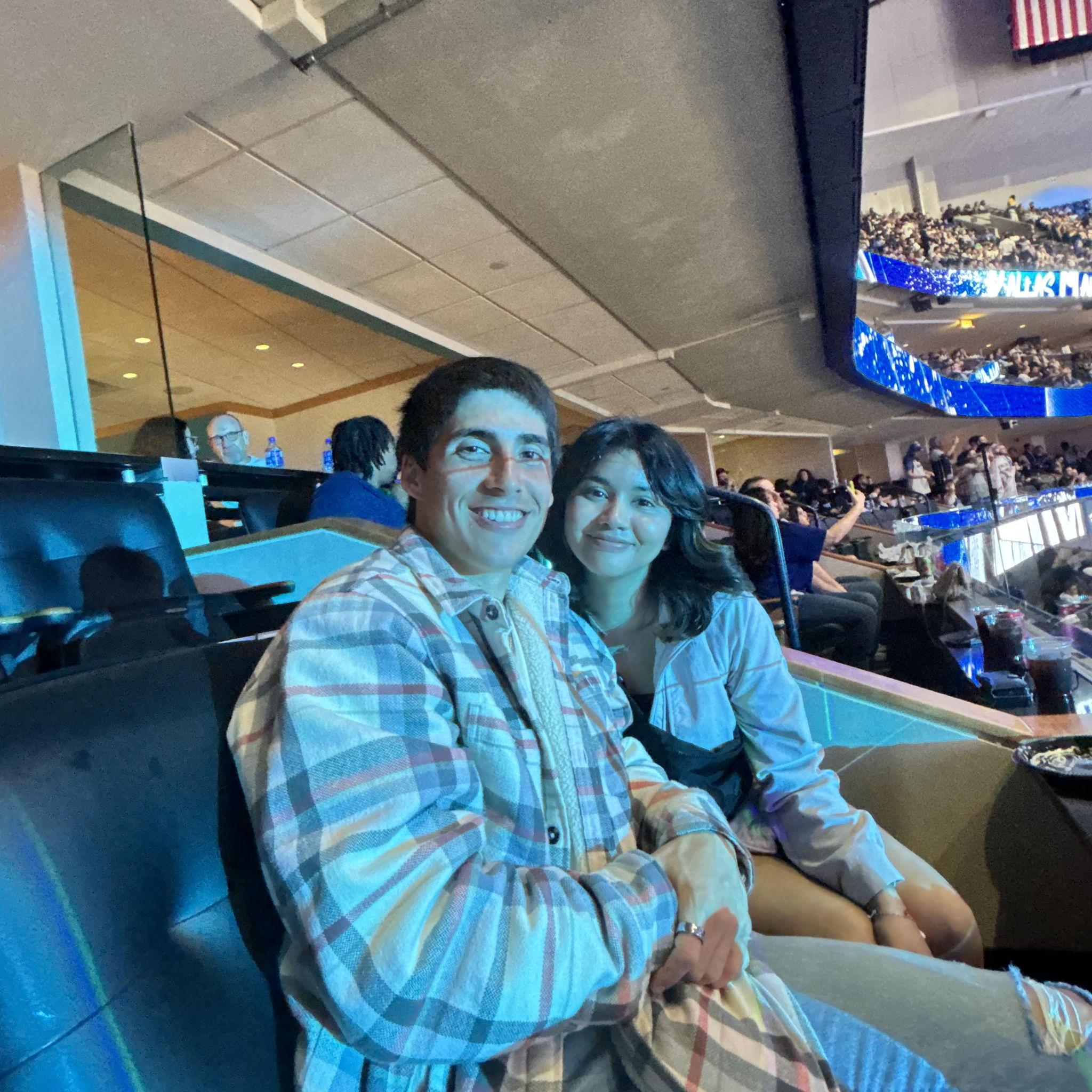 3/13/24: Our first Mavs game together!