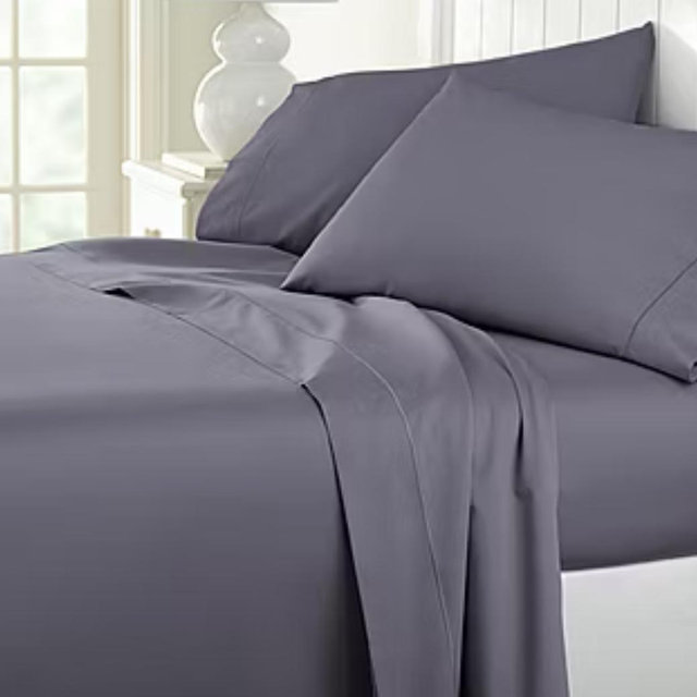 Wrinkle Guard 400TC Cotton Sheet Set - Steel Blue - Full