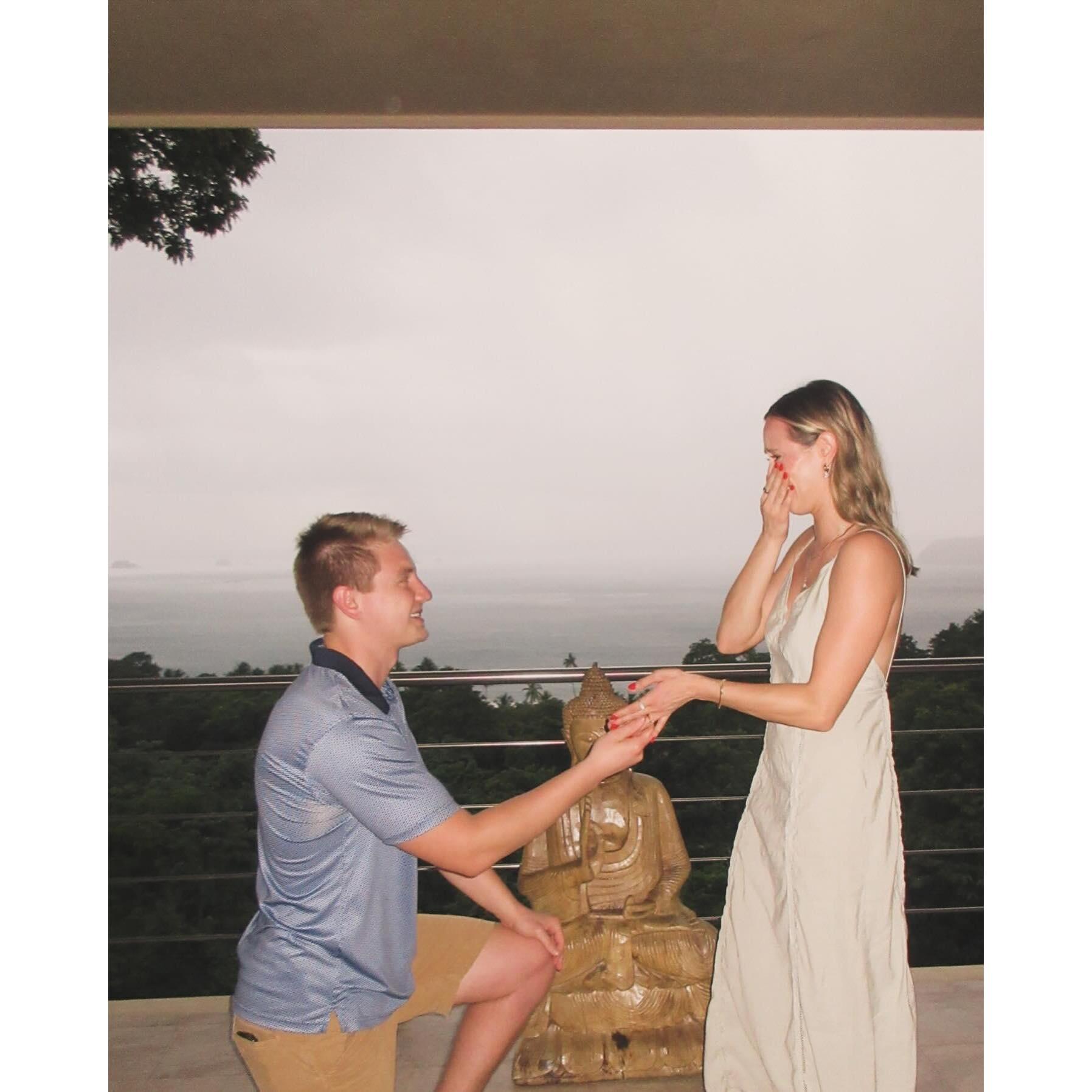 The night Mason proposed in Costa Rica!