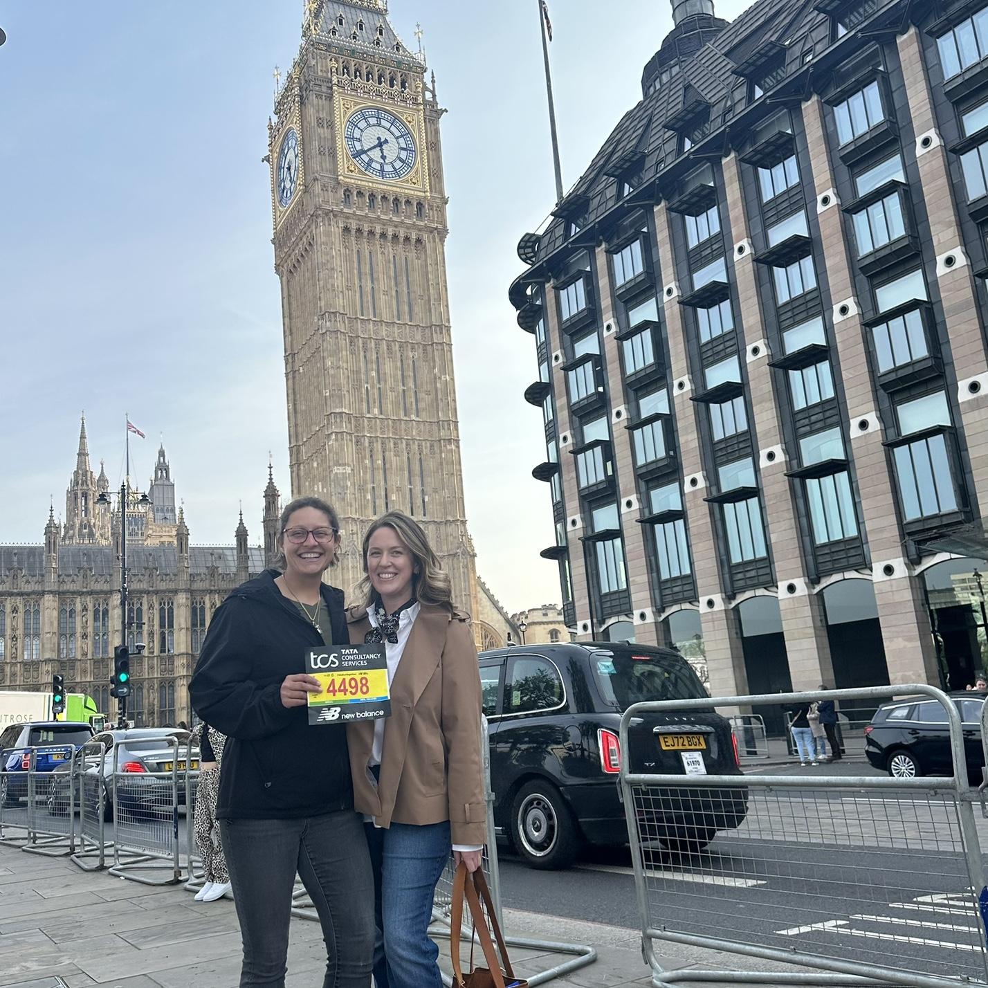 London April 2025 for Kezia's first full marathon!