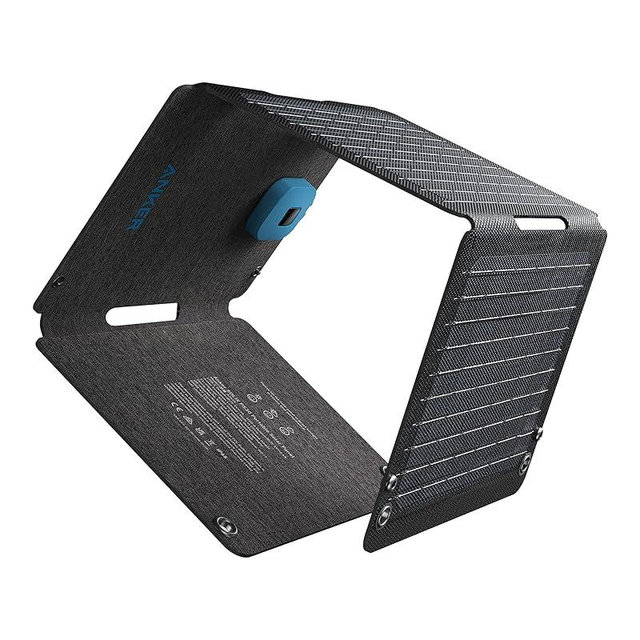 Anker Solix PS30 Solar Panel, 30W Foldable Portable Solar Charger, IP65 Water and Dust Resistance, Ultra-Fast Charging, Charges 2 Devices at Once, for Camping, Hiking, and Outdoor Activities.