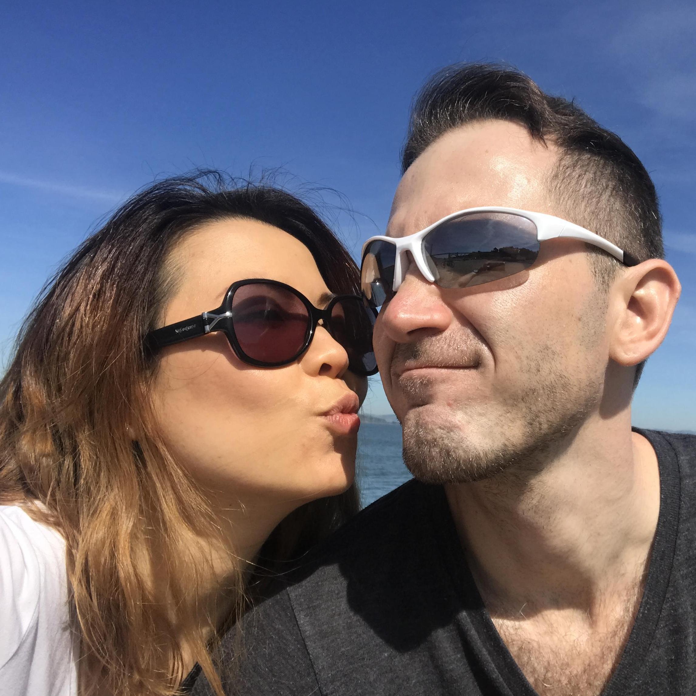 Our first kiss....