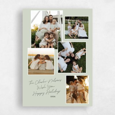 Multi-Colored Holiday Card - Hutton