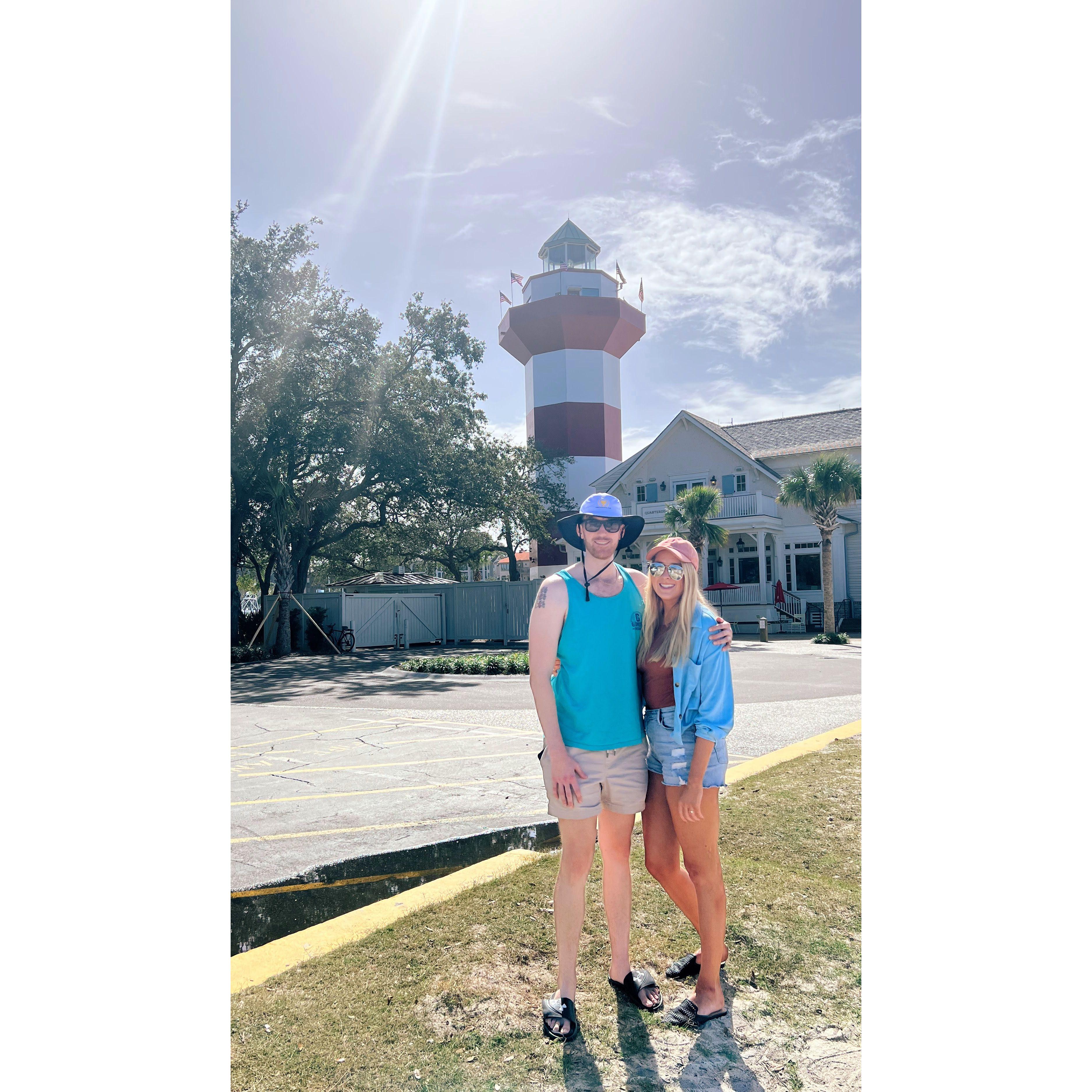 Ian's first time in Hilton Head was for a wedding - such good weather for November!