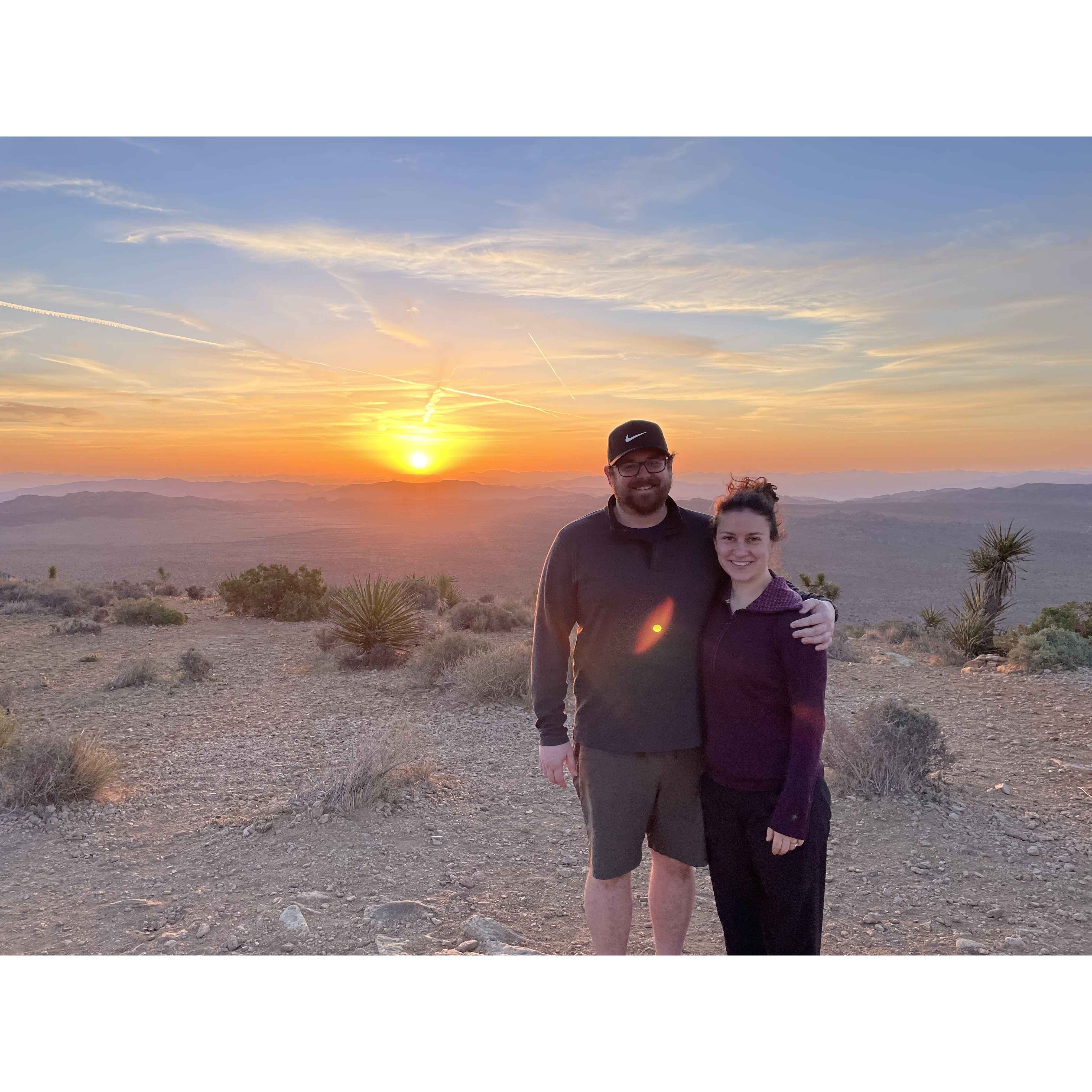 Sunrise hike in Joshua Tree National Park