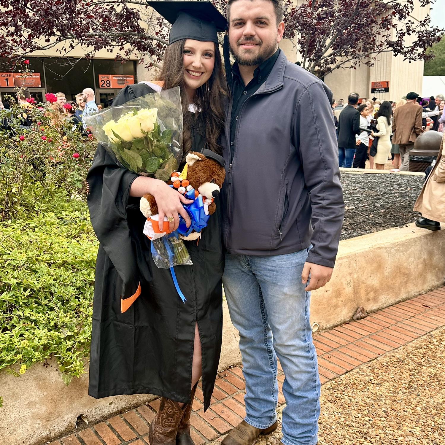 Hailey graduated with her Masters in counseling!