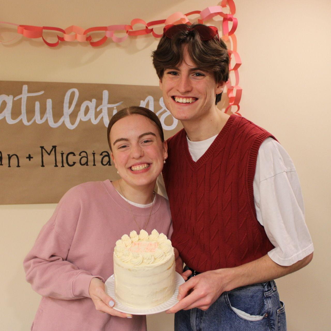 A surprise engagement party planned by Megan's roommates and her sister-in-law, Franki