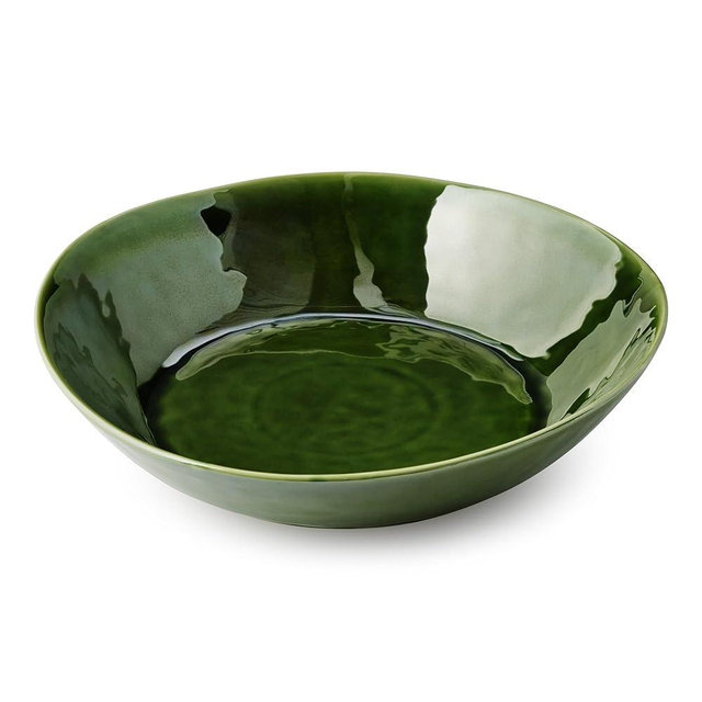 Certified International Verde Soup/Pasta Serving Bowl 13 x 3 Inches - 128 oz Capacity, Perfect for Family Meals, Salads, Chips & Snacks