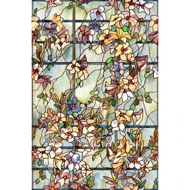 24" x 36" Trellis Window Film - Artscape: Vinyl Decorative Film for Privacy, Classic Pattern
