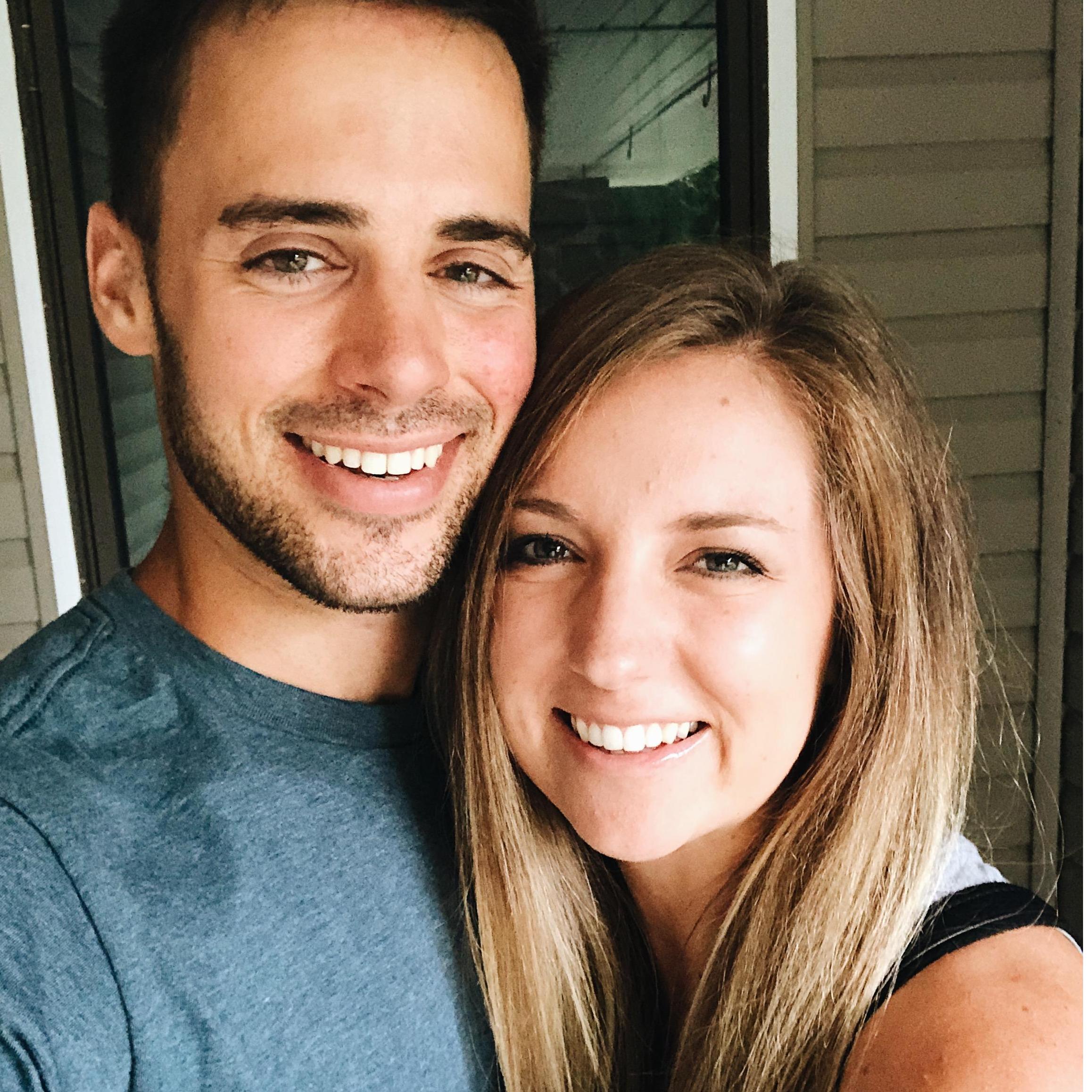 Our fist selfie right after he closed on his house.
